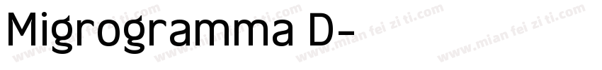 Migrogramma D字体转换